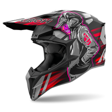 AIROH WRAAAP CYBER MATTE RED HELMET