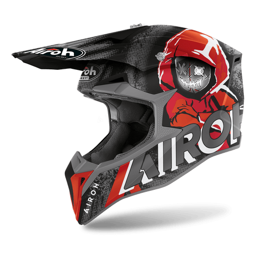 AIROH WRAAP ALIEN MATTE RED HELMET