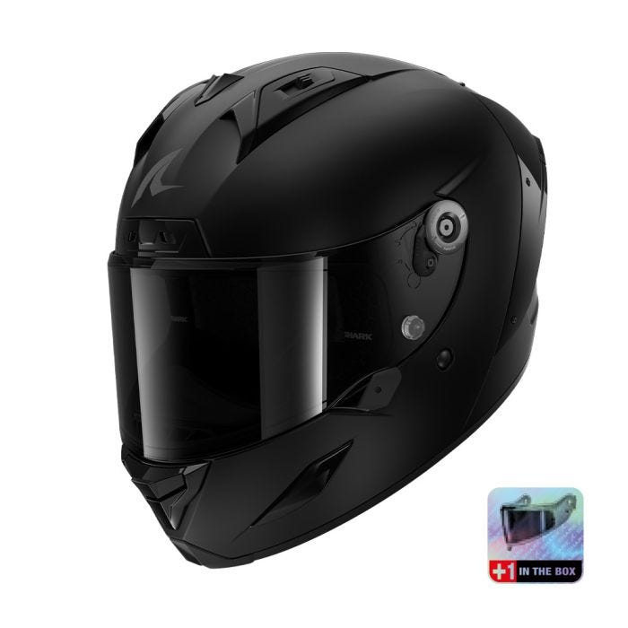 SHARK AERON DARK SHADOW MATT BLACK MOTORCYCLE HELMET