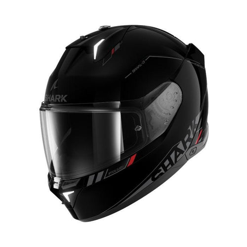 SHARK SKWAL I3 BLANK SP BLACK/ANTHRACITE/RED HELMET