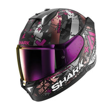 SHARK SKWAL I3 HELLCAT MATTE BLACK/CHROME/VIOLET HELMET