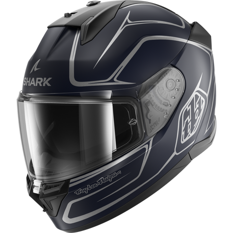 SHARK D-SKWAL 3 DRONE MATTE BLUE/SILVER/BLUE HELMET - TROY LEE DESIGNS