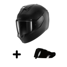 SHARK RIDILL 2 MATT BLACK HELMET + FREE DARK TINT BLACK VISOR WORTH $100 COMBO