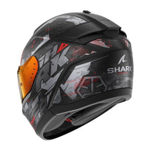 SHARK RIDILL 2 MOLOKAI MATT BLACK/ANTHRACITE/RED HELMET