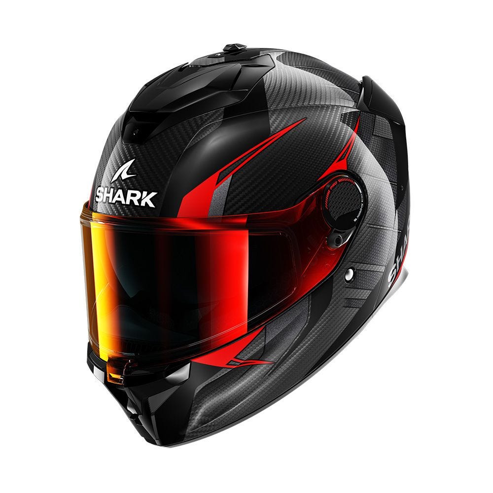 SHARK SPARTAN GT PRO CARBON KULTRAM BLACK/RED HELMET