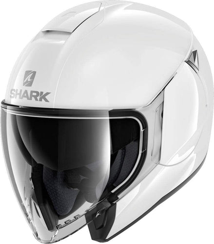 SHARK CITYCRUISER BLANK WHITE JET HELMET