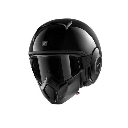 SHARK STREET DRAK GLOSS BLACK HELMET - STREETFIGHTER STYLE