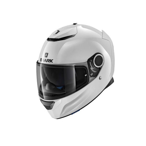 SHARK SPARTAN BLANK WHITE HELMET