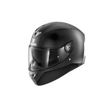 SHARK SKWAL 2 BLANK MATTE BLACK HELMET WITH WHITE LED