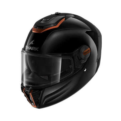 SHARK SPARTAN RS BLANK SP GLOSS BLACK/COPPER/BLACK HELMET