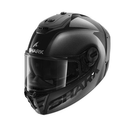 SHARK SPARTAN RS CARBON SKIN BLANK GLOSS BLACK HELMET