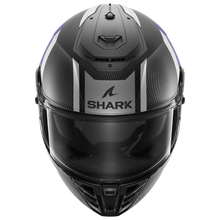 SHARK SPARTAN RS CARBON SHAWN BLUE/SILVER HELMET