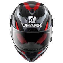 SHARK RACE R PRO ASPY BLACK/ANTHRACITE/RED HELMET (Size: MEDIUM)