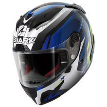 SHARK RACE R PRO ASPY BLACK/BLUE/YELLOW HELMET (Size: SMALL)