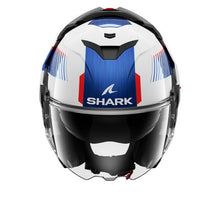 SHARK OXO SIKTER WHITE/CHROME/BLUE HELMET