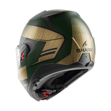 SHARK OXO SIKTER MATT GREEN CHROME GOLD HELMET