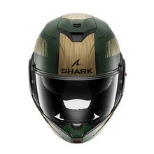 SHARK OXO SIKTER MATT GREEN CHROME GOLD HELMET