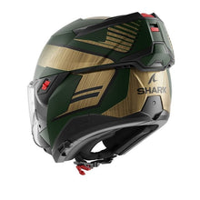SHARK OXO SIKTER MATT GREEN CHROME GOLD HELMET