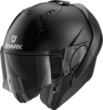 SHARK EVO ES BLANK MATTE BLACK FLIP UP MODULAR HELMET - KING SIZE (XXL)