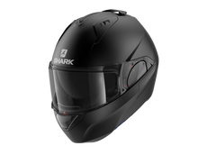 SHARK EVO ES MATT BLACK FLIP UP MODULAR HELMET