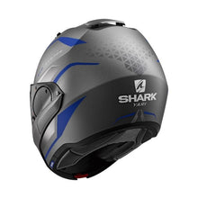 SHARK EVO ES YARI MATT ANTHARCITE/BLUE/SILVER MODULAR HELMET (Size: MEDIUM) Last One