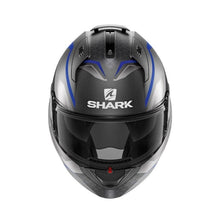 SHARK EVO ES YARI MATT ANTHARCITE/BLUE/SILVER MODULAR HELMET (Size: MEDIUM) Last One