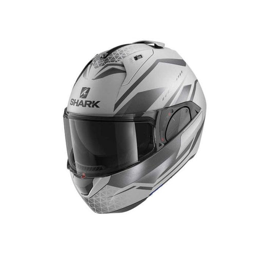 SHARK EVO-ES YARI MATTE SILVER/ANTHARCITE/BLACK HELMET