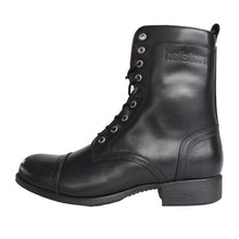 HELSTONS LADY LEATHER MOTORCYCLE BOOTS - ANILINE BLACK