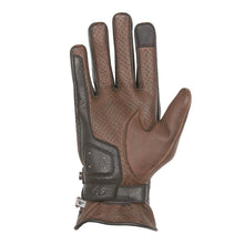 HELSTONS EAGLE SUMMER LEATHER MOTORCYCLE GLOVE - CAMEL/BLACK