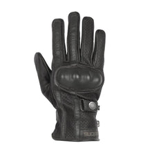 HELSTONS EAGLE SUMMER LEATHER MOTORCYCLE GLOVE - BLACK