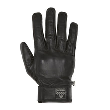 HELSTONS WOLF SUMMER LEATHER MOTORCYCLE GLOVE - BLACK