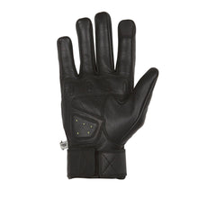 HELSTONS WOLF SUMMER LEATHER MOTORCYCLE GLOVE - BLACK