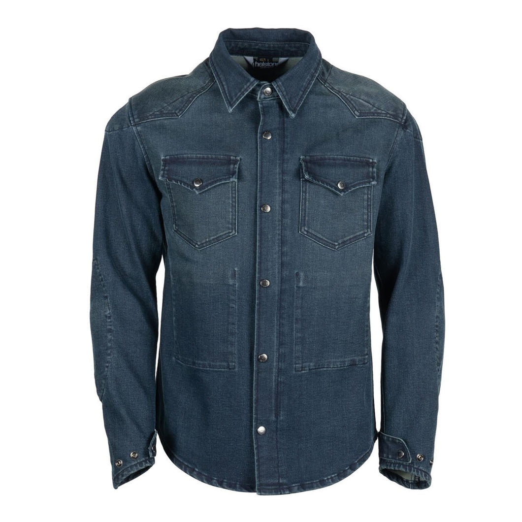 HELSTONS VINCE ARMALITH RIDER SHIRT - BLUE