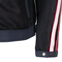 HELSTONS PACE AIR MESH TEXTILE JACKET - BLUE