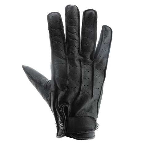 HELSTONS OSCAR SUMMER LEATHER GLOVE BLACK/GREY