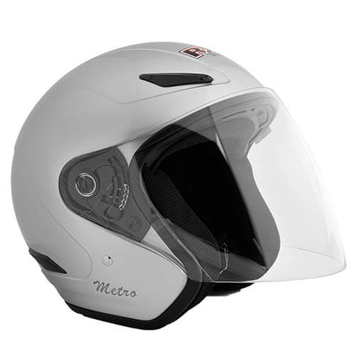 RXT A218 METRO GLOSS SILVER HELMET