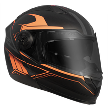 RXT 909 FLIP-UP MATTE BLACK/NEON ORANGE HELMET