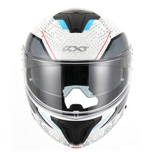 RXT 918 FLIP-UP FUSION GLOSS WHITE/BLACK/RED HELMET