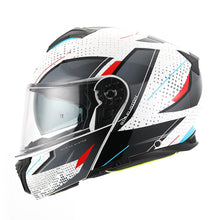 RXT 918 FLIP-UP FUSION GLOSS WHITE/BLACK/RED HELMET