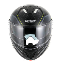 RXT 918 FLIP-UP FUSION MATTE BLACK/GREY/FLURO YELLOW HELMET