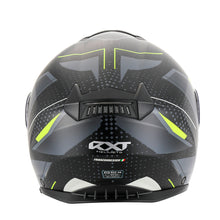 RXT 918 FLIP-UP FUSION MATTE BLACK/GREY/FLURO YELLOW HELMET