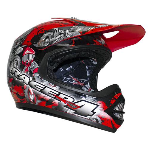 RXT RACER 4 RED KIDS HELMET