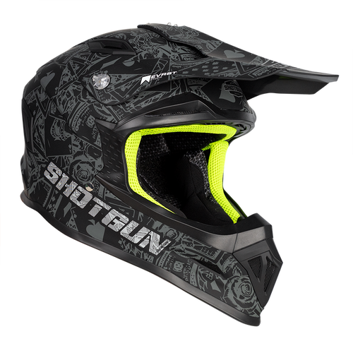 RXT SG-1 ULTRA+ SHOTGUN ALL-IN MATTE BLACK/GREY HELMET