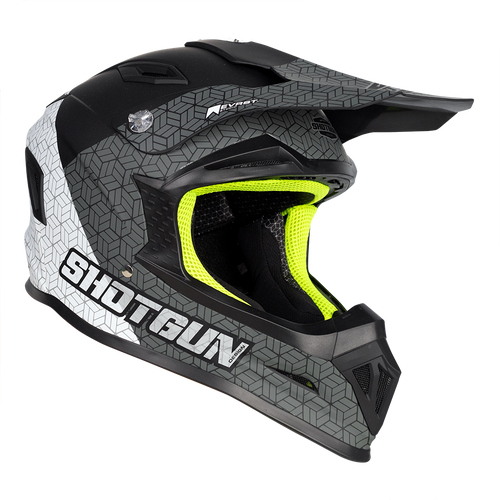 RXT SG-1 ULTRA+ SHOTGUN PRISM MATTE BLACK/GREY/WHITE HELMET