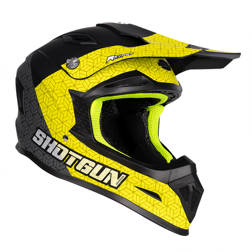 RXT SG-1 ULTRA+ SHOTGUN PRISM MATTE BLACK/GREY/YELLOW HELMET