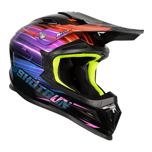 RXT SG-1 ULTRA+ SHOTGUN BLUR GLOSS BLACK/PINK HELMET