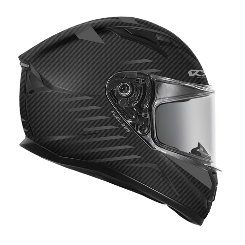 RXT 825 STREET 2 FUEL MATTE CARBON BLACK/SILVER HELMET