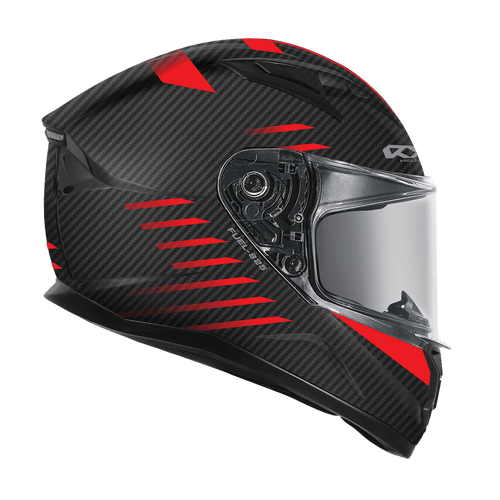 RXT 825 STREET 2 FUEL MATTE CARBON BLACK/RED HELMET