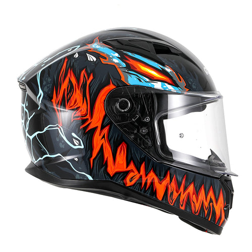 RXT 825 STREET 2 REVENGE GLOSS BLACK/RED HELMET