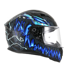 RXT 825 STREET 2 REVENGE MATTE BLACK/BLUE HELMET